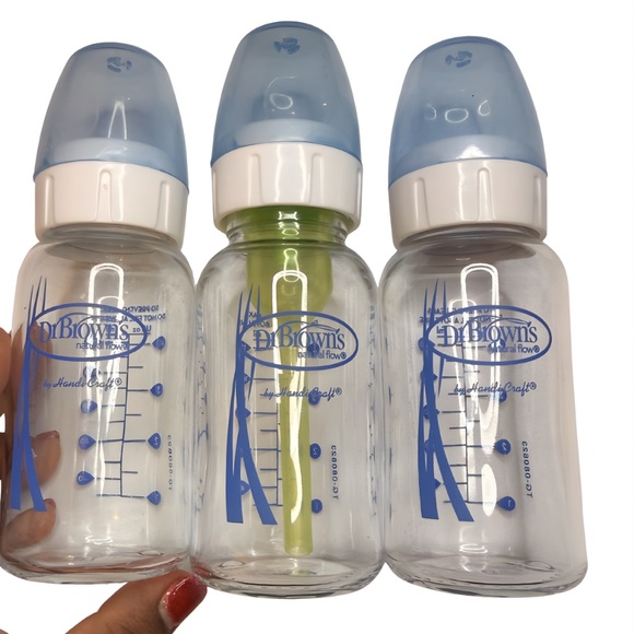 Dr. Brown’s 4oz Glass Baby Bottles (3) + Anti-Colic Vent - Picture 5 of 7